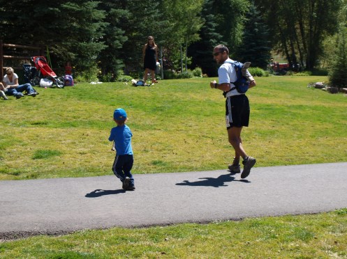 Cool down run with my best buddy.