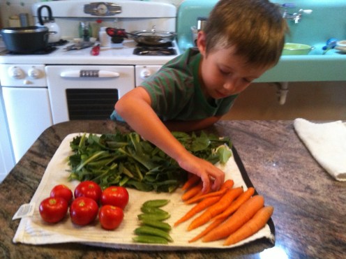 Sagan HAD to remove his favorite twisty carrots from the chopping block.